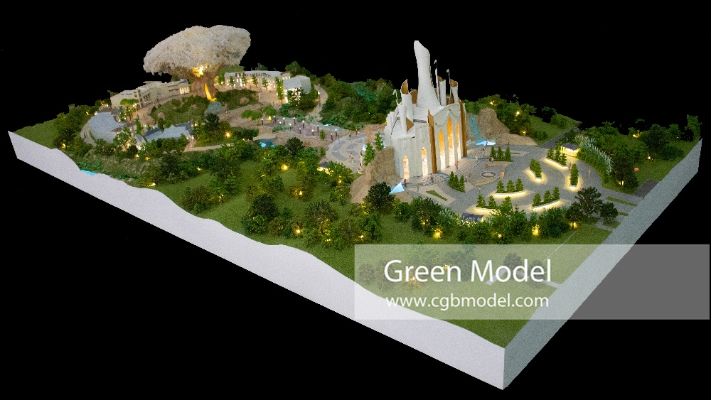 image of a landscape model