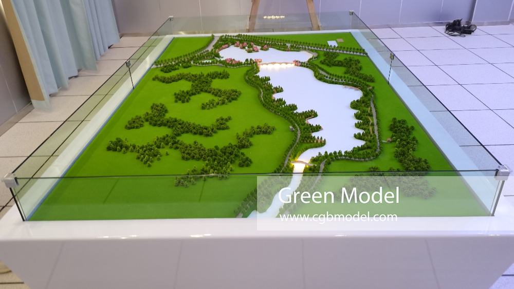image of a landscape model